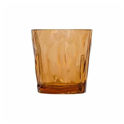 Tribeca Exclusive Diamond Polycarbonate  Clear Amber Tumbler 250 ml, BOX QUANTITY 36 PCS