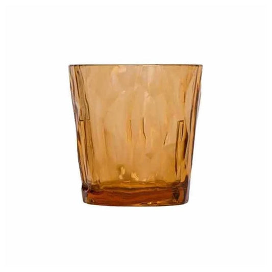 Tribeca Exclusive Diamond Polycarbonate  Clear Amber Tumbler 250 ml, BOX QUANTITY 36 PCS