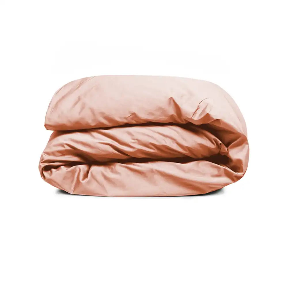 ths giza cotton king duvet cover pastel pink