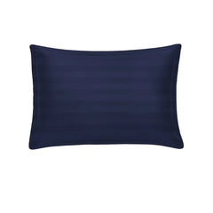 THS Eternal Stripes Cotton Oxford Pillow Cover Pair Navy Blue