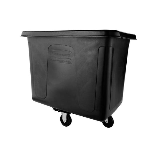 rubbermaid 300l cube truck without lid black