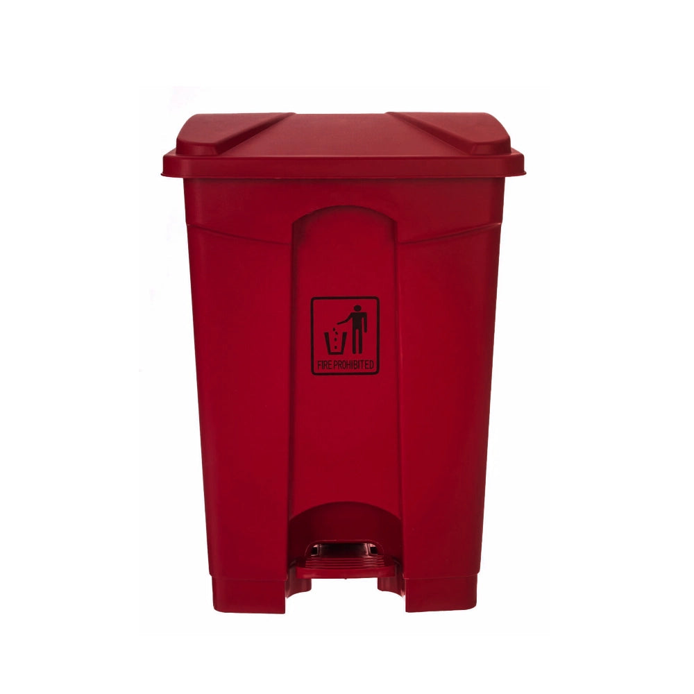 THS AF07318 Red Garbage Can With Pedal 87 L