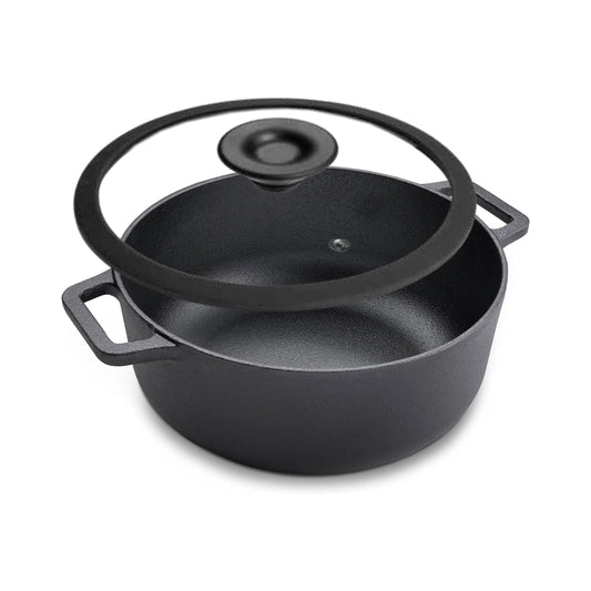 prestige-cast-iron-20cm-induction-compatable-casserole-with-glass-lid-black