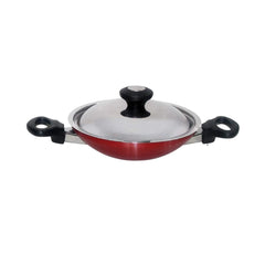 Prestige Kadai With Stainless Steel Lid, Red