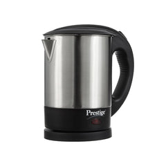 Prestige Stainless Steel 1L/1360W Electric Kettle, Silver/Black