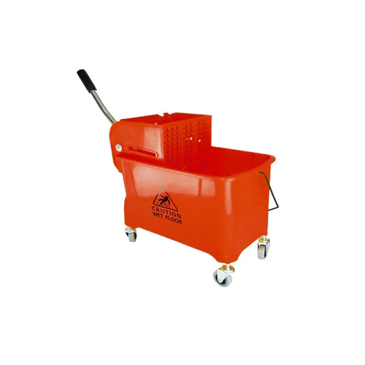 THS AF08068R Red Single Mop Bucket Trolley 20L