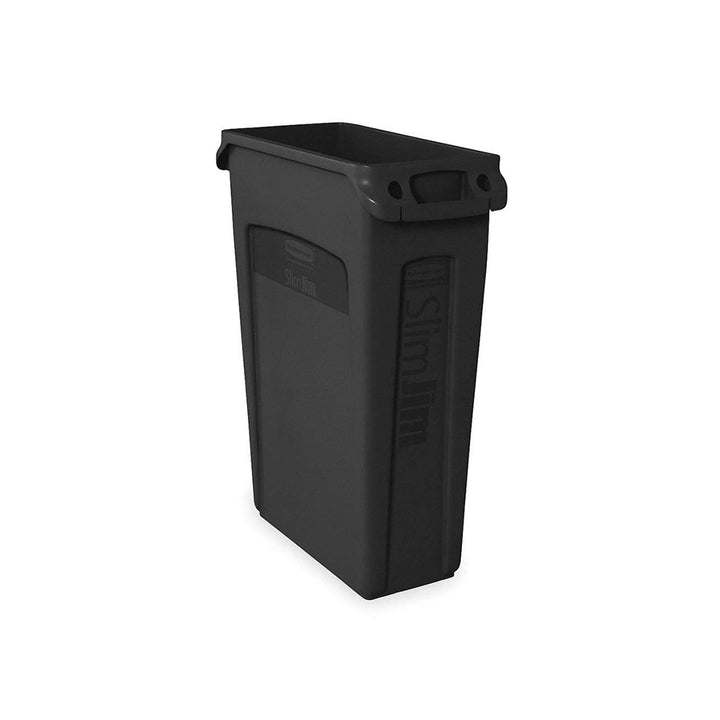 rubbermaid 87l slim jim bin with venting channels without lid 1 x 4