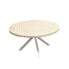 Ambar Nice Medium Dining Table Round White, 130 x 130 x 75 cm