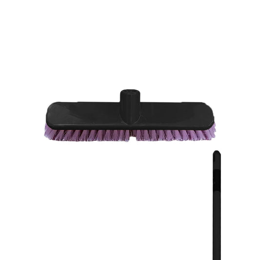 THS MR665.12 Black Floor Scrubbing Rex Brush With Metal Handle