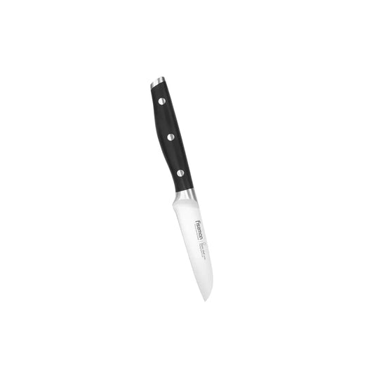 Demi Chef Series Non-Stick Stainless Steel Paring Knife in Black/Silver Color, 9 cm