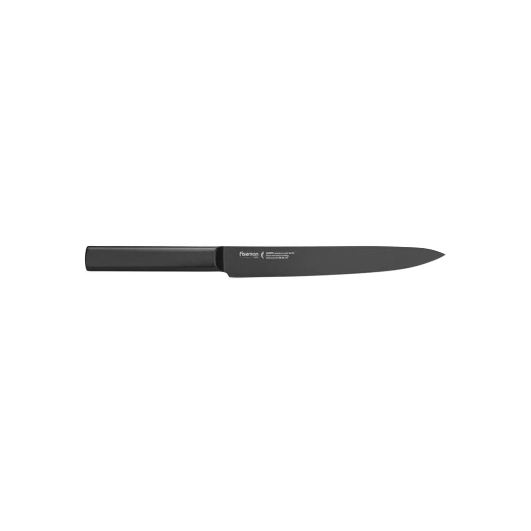 Slicing Knife Shinto with Non-Stick Coating in Black Color, 20 cm