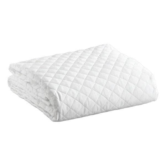 Comfort Quilted Mattress Protector King 100 % Cotton,180 x 200 + 30 cm,  Breathable, Soft, Noiseless Fitted, Diamond Pattern