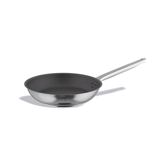 Pujadas Non-Stick Frypan, P220028, Stainless Steel, Round, 28cm, Sliver/Black