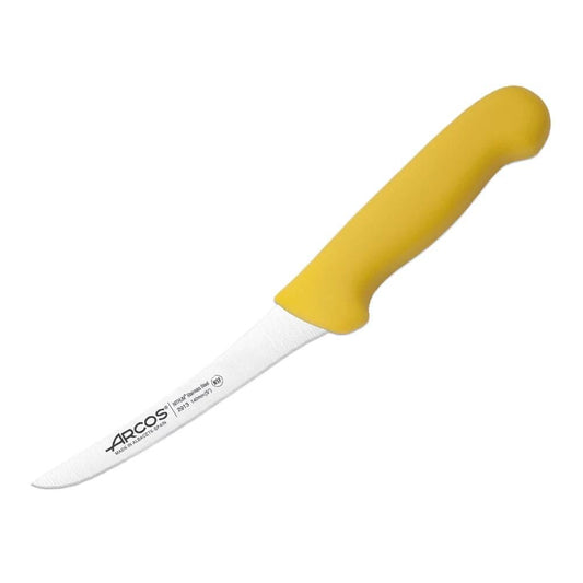Arcos 291300 Boning Knife Curved Stiff Blade 14 cm Yellow - HorecaStore