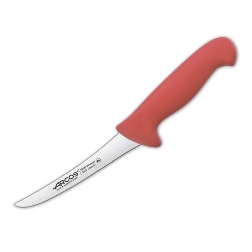 Arcos 291322 Boning Knife Curved Stiff Blade 14 cm Red