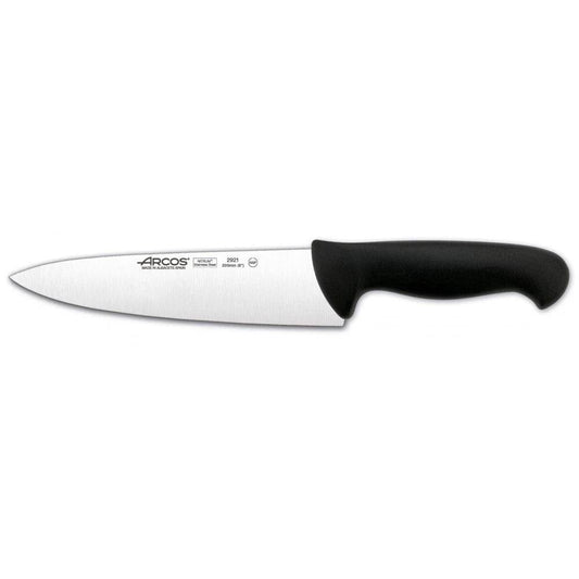 Arcos 292125 Chef's Knife 20 cm Narrow Blade Black - HorecaStore
