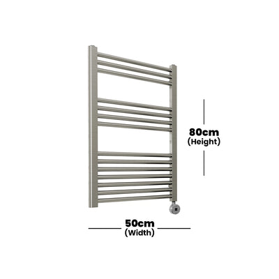 bagnodesign-brushed-nickel-universal-heated-towel-rail-with-mattthermostat-heating-control-50x9-9x80-cm