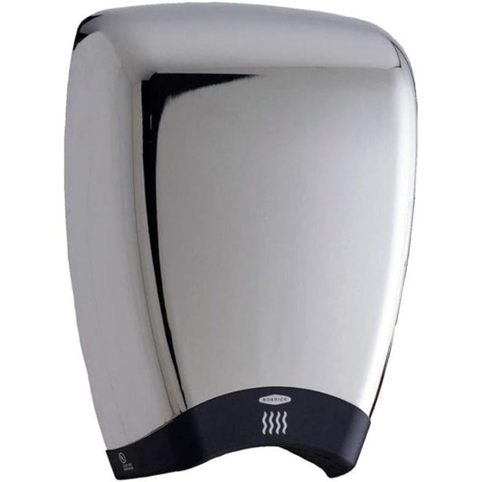 Bobrick Stainless Steel B-778 Surface Mounted High Speed Hand Dryer 10-1/2? W x 12-3/32? H x 7-13/32? D - Chrome