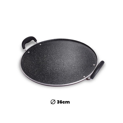 ARK Premium Marble Coated Non Stick Induction Aluminium Smart Tawa, 36 Cm