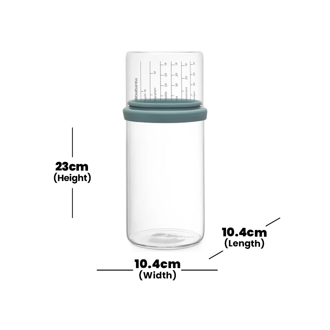 brabantia-storage-glass-jar-with-measuring-cup-1l-mint