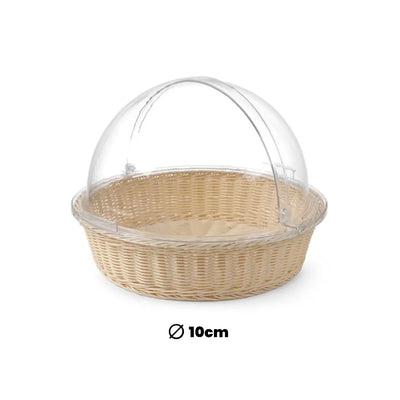 THS Polycarbonate Cover for Round Cane Basket