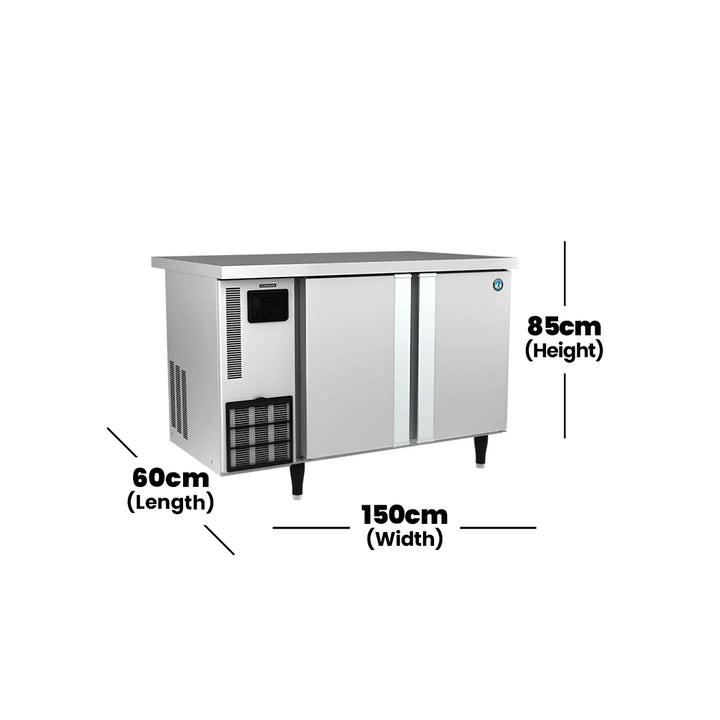 hoshizaki-2-door-undercounter-freezer-7-to-23-c-688-w