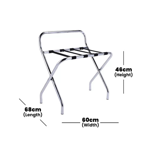 Roomwell UK Stainless Steel Dura Metal Luggage Rack