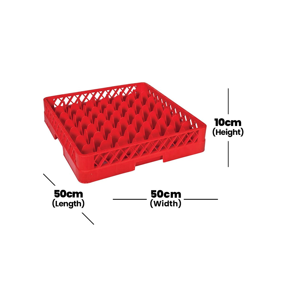 Tribeca 49 Compartment Glass Rack, Height 10 cm , 6 pcs