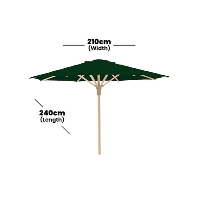 gymkhana-valencia-outdoor-centre-pole-umbrella-without-base-wood-print-dark-green-210x240-cm