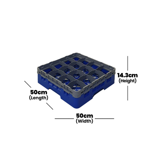 Tribeca 16 Comp.Glass Rack , Height 9.2 cm ,5 pcs