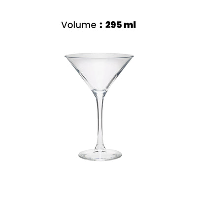 Furtino England Polycarbonate Martini 295ml, Pack Of 12