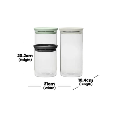 brabantia-stackable-glass-jar-set-of-3-0-3l-0-6l-1-1l-light-grey-dark-grey-mint