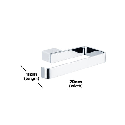 bagnodesign-chrome-smooth-towel-holder-20x11x3-cm