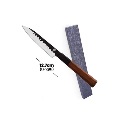 Paul Brown High Carbon Steel Fruit Knife With Octagon Wooden Handle, Blade Length 13 cm