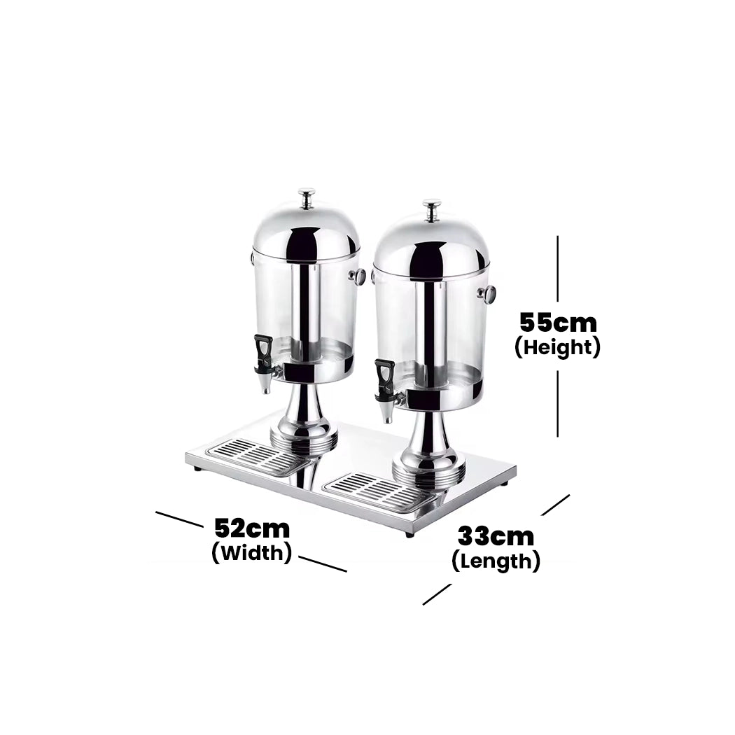 THS Stainless Steel Dual Juice Dispenser