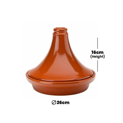 THS Ceramic Tajine Moka 3000cc Red