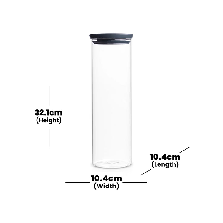 brabantia-stackable-dark-grey-glass-jar-1-9l