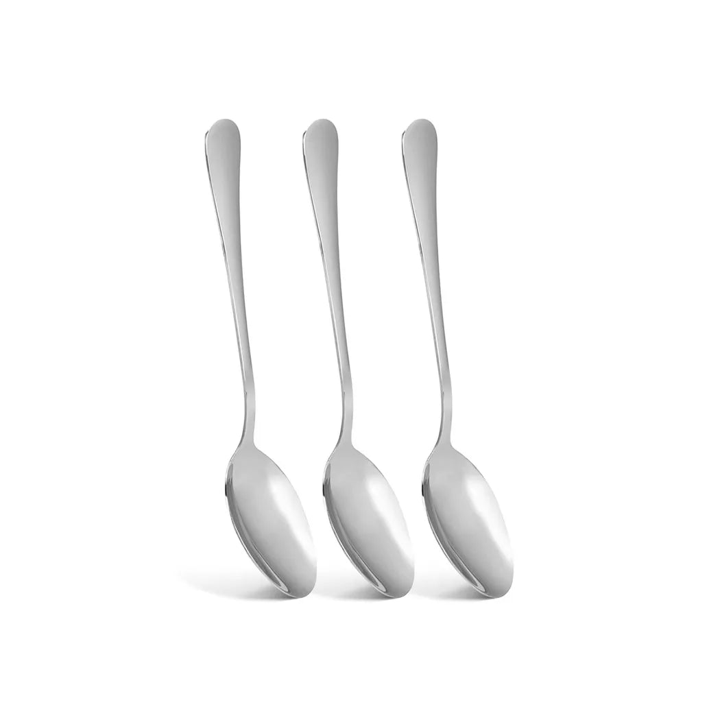 Flavia Stainless Steel 3-Piece Dinner Spoons, 20 cm