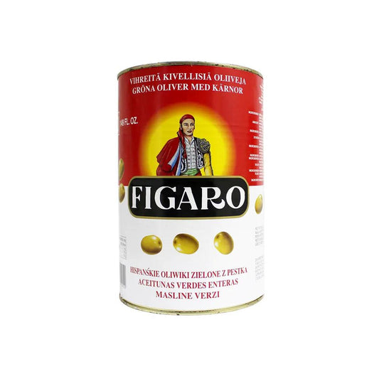 Figaro Whole Green Olives Tin 2 x 8 Kg   HorecaStore