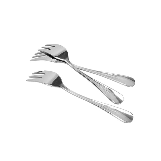 Flavia Stainless Steel 3-Piece Dessert Forks, 14 cm