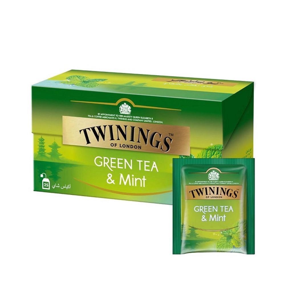 Twinings Green Tea And Mint Tea Bags 12 X 25   HorecaStore