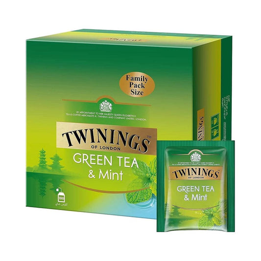 Twinings Green Tea And Mint Tea Bags 4 X 100   HorecaStore