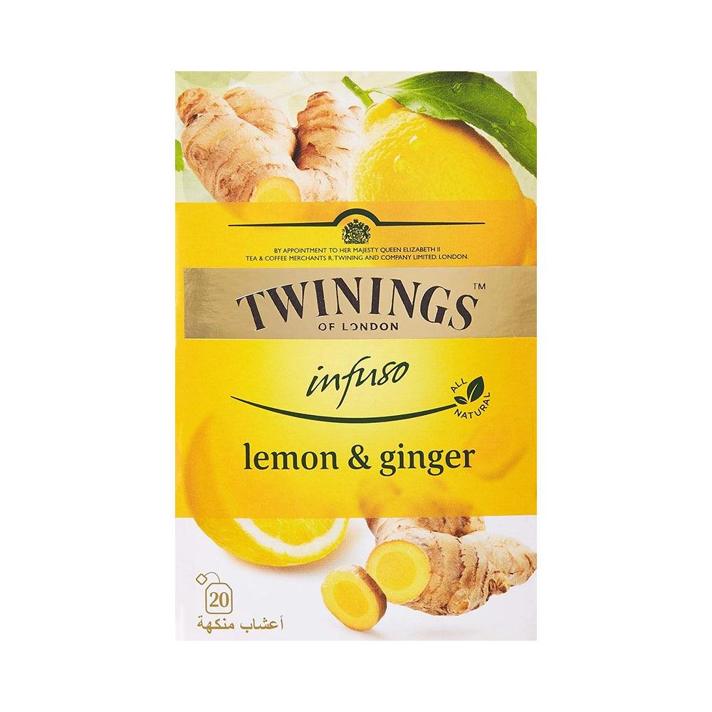 Twinings Infuso Lemon And Ginger Tea Bags 6 X 20   HorecaStore