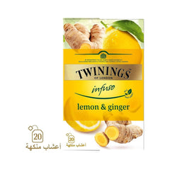 Twinings Infuso Lemon And Ginger Tea Bags 6 X 20