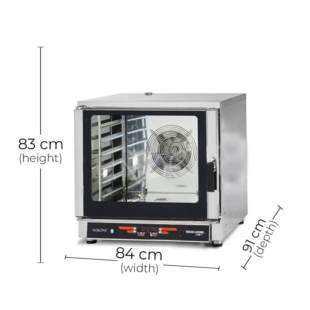 Tecnodom FEDL06NEMIDVH20 Steam Convection Oven 6 Trays, Loading Capacity 6 x GN 1/1 Trays 7.65 kW, 84 x 91 x 83 cm - HorecaStore