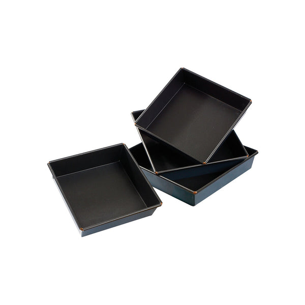 Matfer Bourgeat Stainless Steel Cake Pan Square, 24 x 5 cm