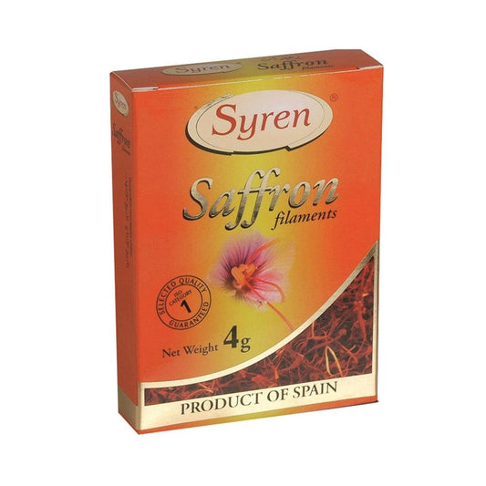 Syren Saffron Filaments 4 gm, 12 X 12   HorecaStore