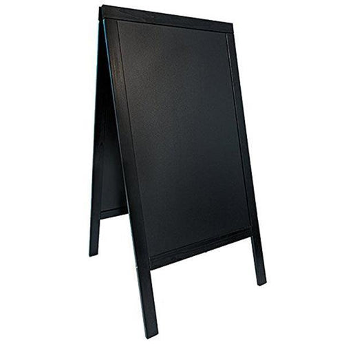 Securit® Wooden A Frame Chalkboard Sign With Free Standing Easel H 120 x W 69 x D 68.5 cm, Black