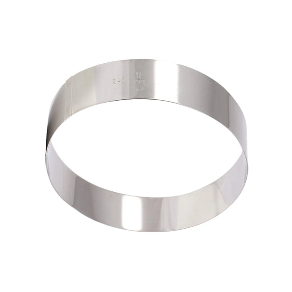 Matfer Bourgeat Stainless Steel Mousse Ring, 20 x 4.5 cm