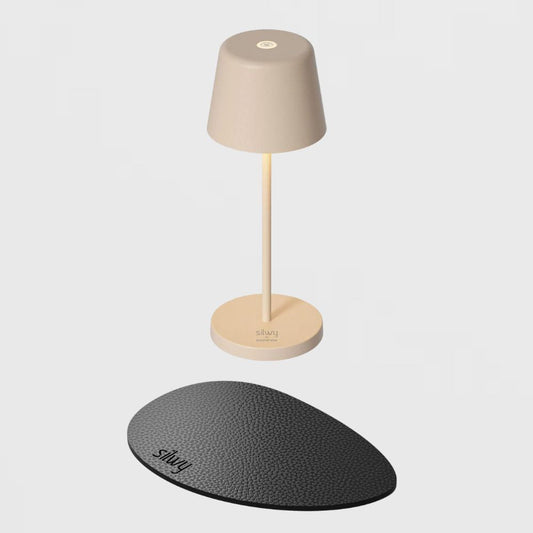 Silwy Monaco Table Lamp  (H 21 cm), Sand